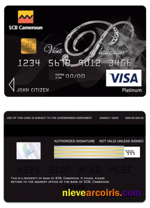 Cameroon SCB bank visa platinum card
